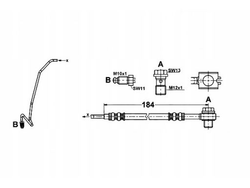 Przewód Hamulcowy Elastyczny 24.1253-0030.3
