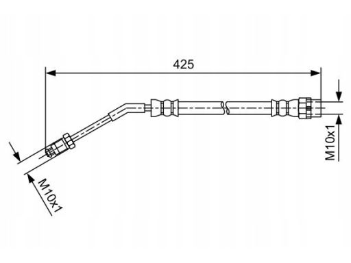 Przewód Hamulcowy Elastyczny 1 987 481 587
