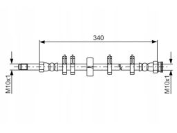 Przewód Hamulcowy Elastyczny 1 987 481 667