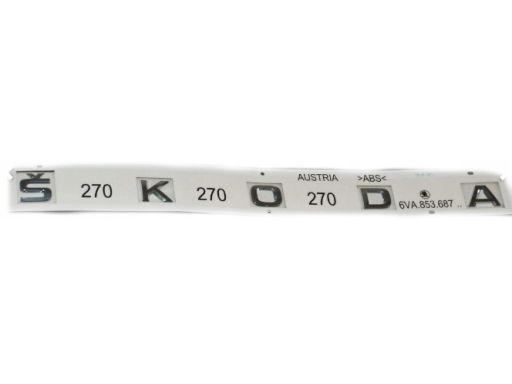 Oryginalny Emblemat Znaczek Napis SKODA FABIA 4 IV 6VA853687