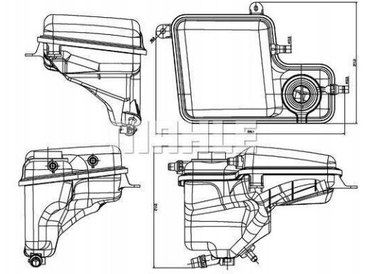 Zbiorniczek Wyrównawczy Płynu Chłodząceg Crt 203 000S