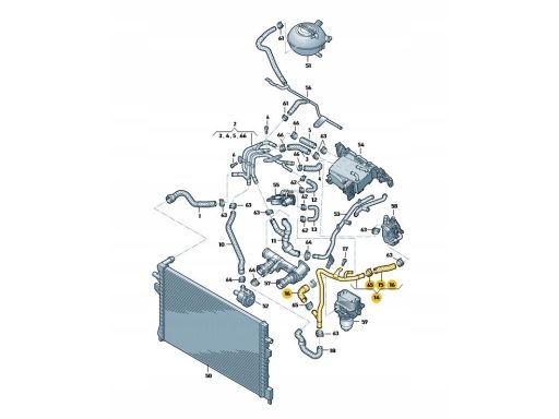 Przewód Rura Chłodnicy Wody Volkswagen Audi Seat Skoda 04L121064AQ