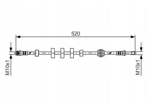 Przewód Hamulcowy Elastyczny 1 987 481 431