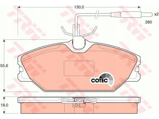 Klocek Hamulcowy Kpl. Gdb1030
