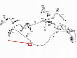 Przewód wody cyrkulacji Mercedes W205 A2058305705