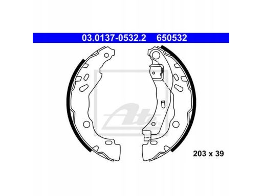 Szczęki Hamulcowe Kpl. 03.0137-0532.2