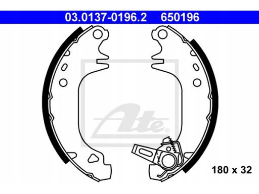 03.0137-0196.2 Szczęki Hamulcowe Kpl. Ate