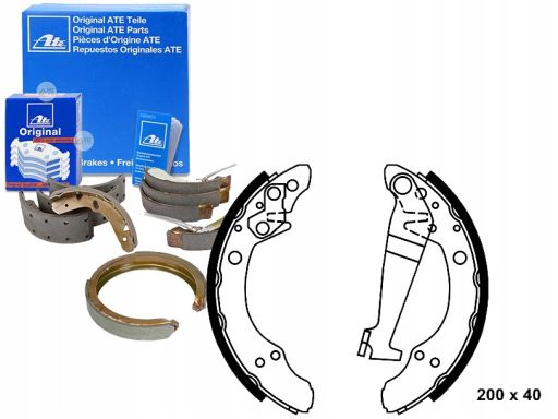 03.0137-0146.2 Szczęka Hamulcowa Pasuje Do: Audi 100 C2, 80 B2, 80 B3,