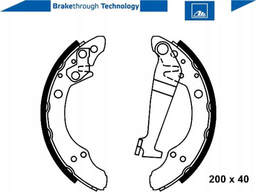 03.0137-0146.2 Szczęka Hamulcowa Pasuje Do: Audi 100 C2, 80 B2, 80 B3,