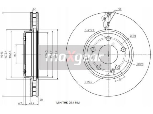 19-3209 Tarcza Ham. Db P. W176/W246 A-Klasa/B-Kl Maxgear