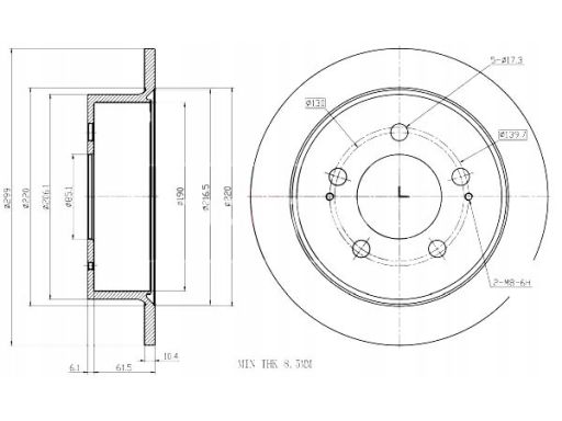 19-3199 Tarcza Ham. Ssangyong T. Kyron/Actyon 05 Maxgear