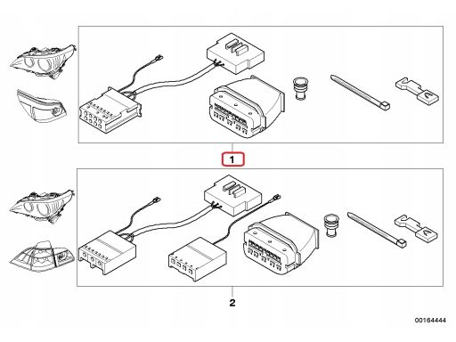 Przewody do montażu lamp po lifcie BMW 5 E60 nowe
