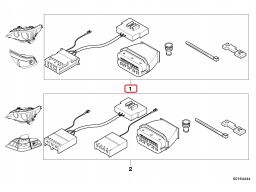 Przewody do montażu lamp po lifcie BMW 5 E60 nowe