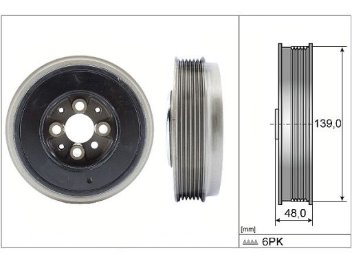Koło Pasowe Wału Korbowego 544 0065 10