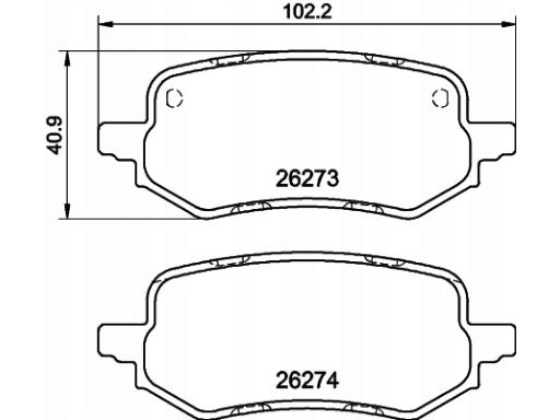 Klocek Hamulcowy Kpl. 2627301