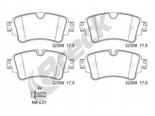 Klocek Hamulcowy Kpl. 22308 00 702 00