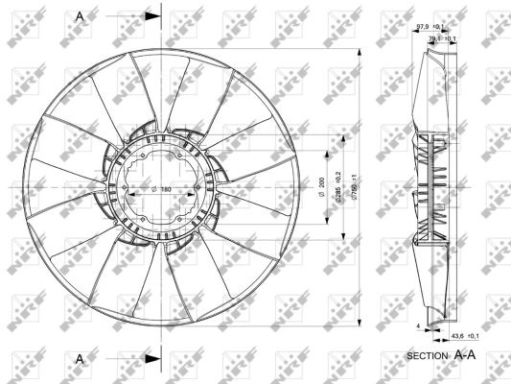 Wiatrak Wentylatora 49806