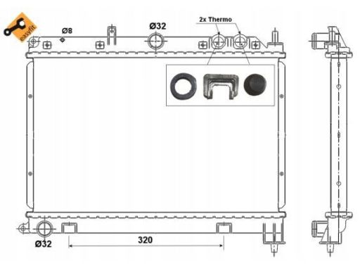 Chłodnica Silnika 55426