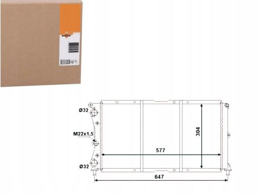 Chłodnica Silnika 58955