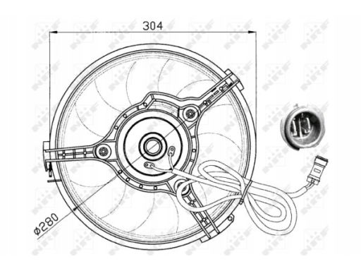 Silnik Wentylatora Chłodnicy 47023