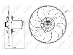 Wentylator Chłodnicy Silnika 47404