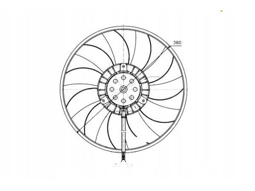 Silnik Wentylatora Chłodnicy 47422
