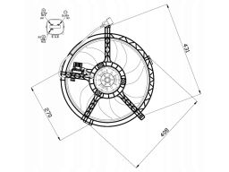 Wentylator Chłodnicy Silnika 47508