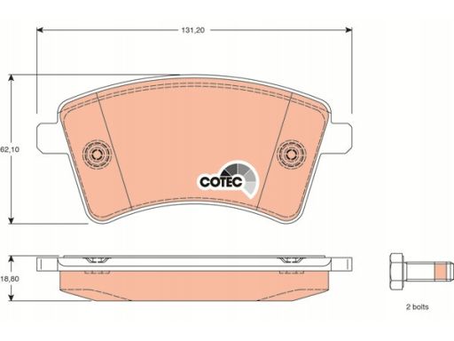 Klocek Hamulcowy Kpl. Gdb1785