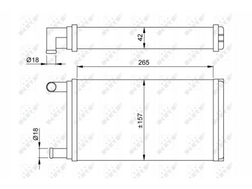53555 Nagrzewnica Nrf 53555 Nrf