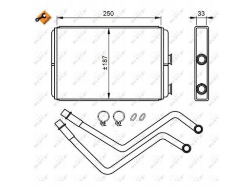 54211 Nagrzewnica Nrf 54211 Nrf