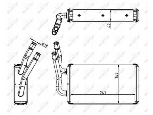 54228 Nagrzewnica Nrf 54228 Nrf