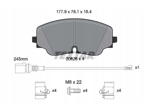 Klocek Hamulcowy Kpl. 2062601