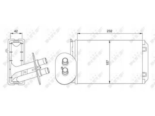 54247 Nagrzewnica Nrf 54247 Nrf
