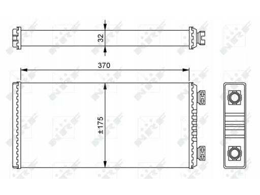 54257 Nagrzewnica Nrf 54257 Nrf