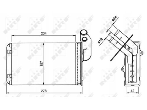 58836 Nagrzewnica Nrf 58836 Nrf