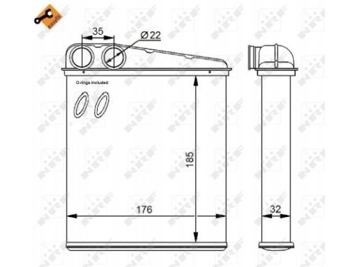 54271 Nagrzewnica Nrf 54271 Nrf