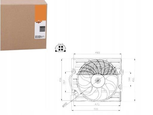 Wentylator Chłodnicy Silnika 47214