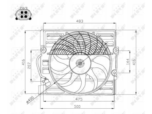 Wentylator Chłodnicy Silnika 47214