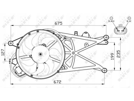 Wentylator Chłodnicy Silnika 47489