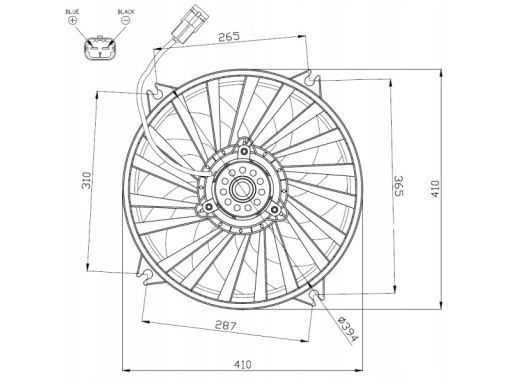 Wentylator Chłodnicy Silnika 47962