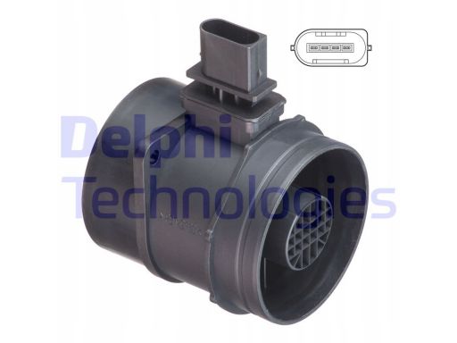 Af10430-12B1 Przepływomierz Powietrza Af10430-12B1 Delphi