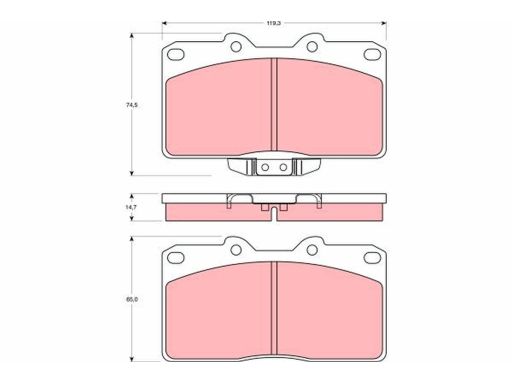 Klocek Hamulcowy Kpl. Gdb4076