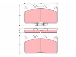 Klocek Hamulcowy Kpl. Gdb4076