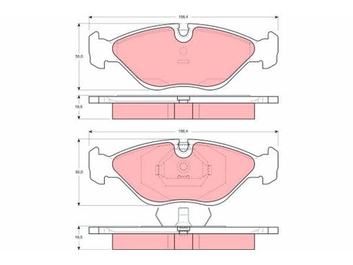 Klocek Hamulcowy Kpl. Gdb969