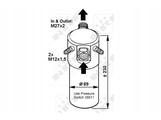 33064 Osuszacz Klimatyzacji Nrf 33064 Nrf