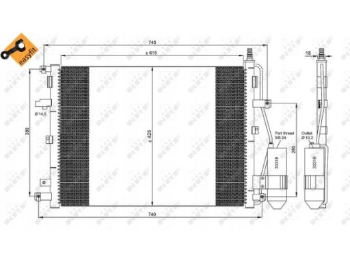 35876 Skraplacz Klimatyzacji Nrf 35876 Nrf