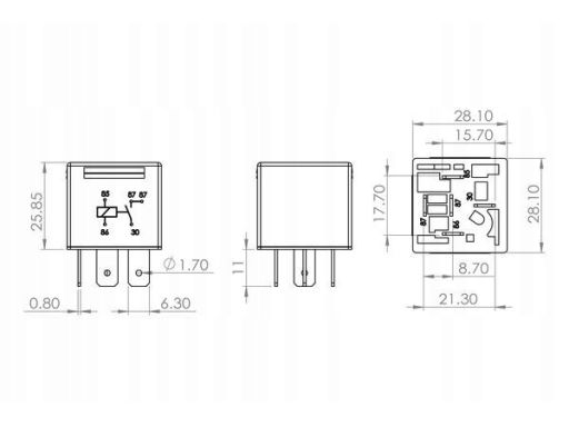 0 986 Ah0 251 Przekaźnik Wielofunkcyjny 0 986 Ah0 251 Bosch
