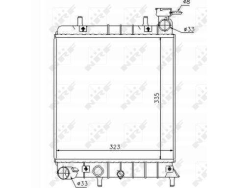 53376 Chłodnica Silnika Nrf 53376 Nrf