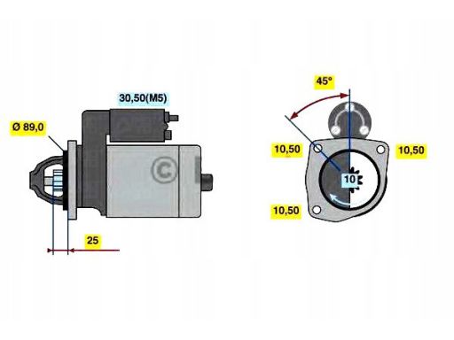 0 986 022 990 Rozrusznik 0 986 022 990 Bosch