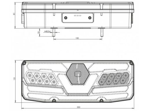 1196 Dd Lampa Tylna 1196 W171Ddl Waś